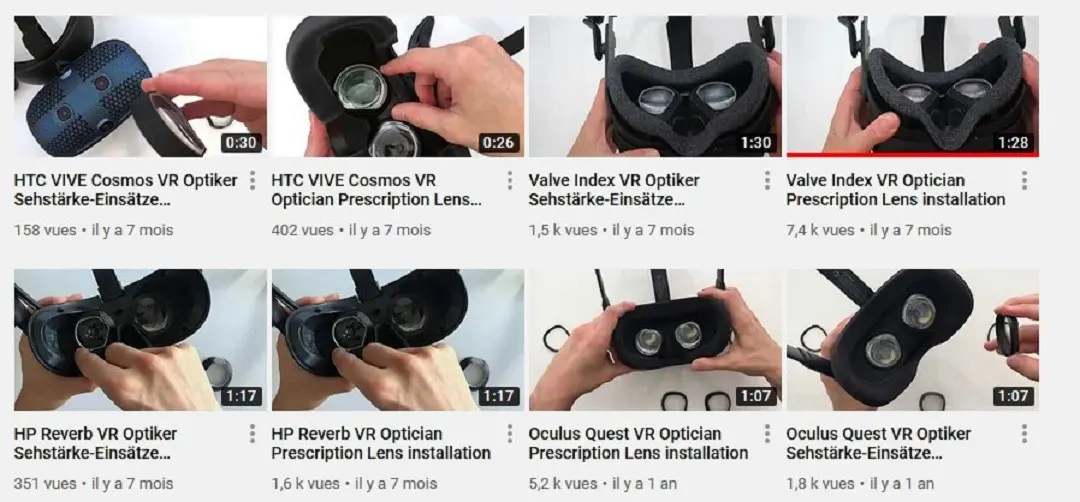 tuto installation VR Optician lentilles correctrices casque VR