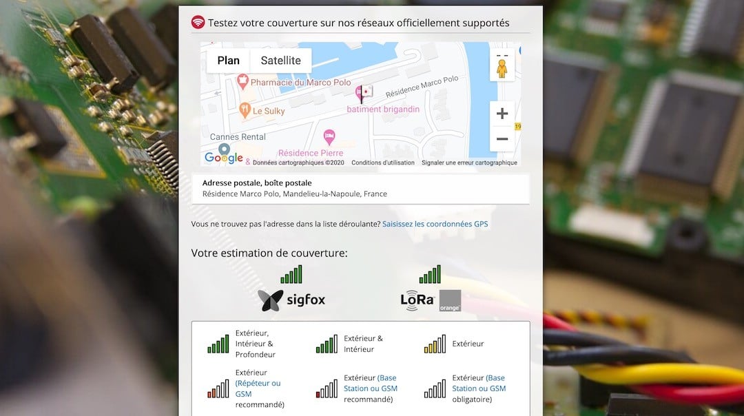 Flipr connexion Sigfox mesurer qualité réseau