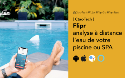 Flipr piscine connectée analyse et notifications, également pour Spa