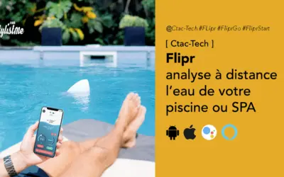 Flipr piscine connectée analyse et notifications, également pour Spa
