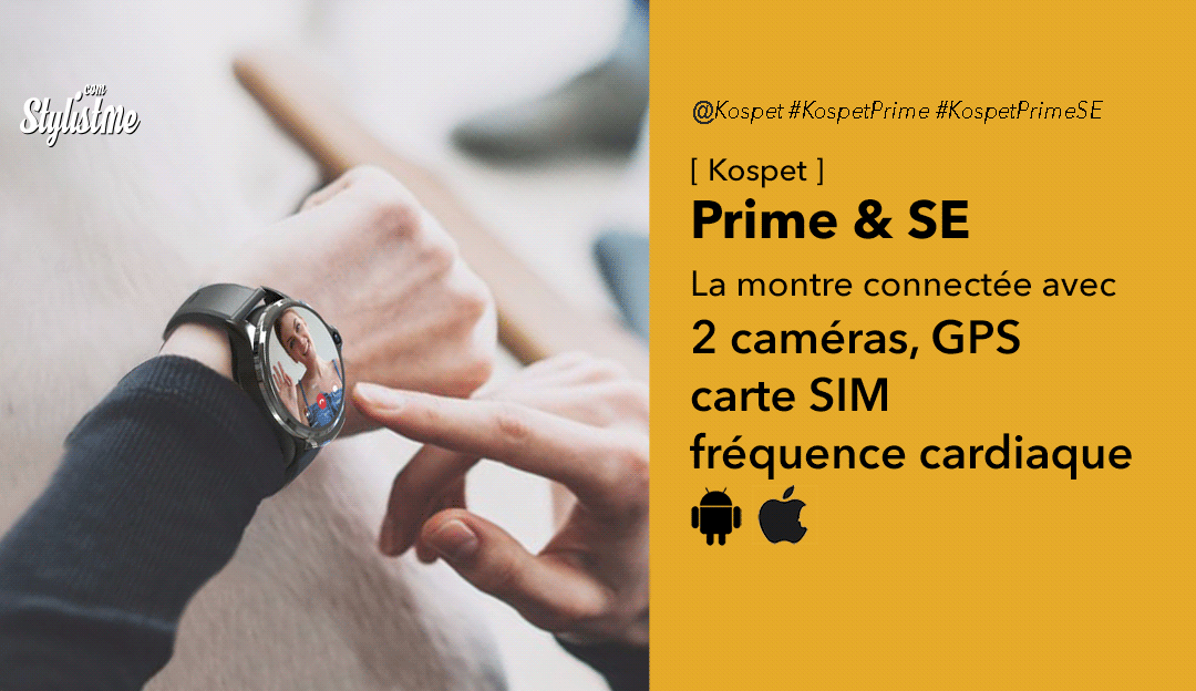 Kospet Prime la montre connect e avec t l phone et 2 cam ras