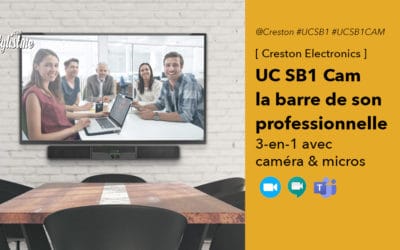 Creston UC SB1 CAM une barre de son avec caméra  HD pour visioconférence