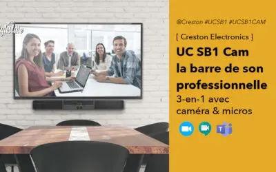 Creston UC SB1 CAM une barre de son avec caméra  HD pour visioconférence