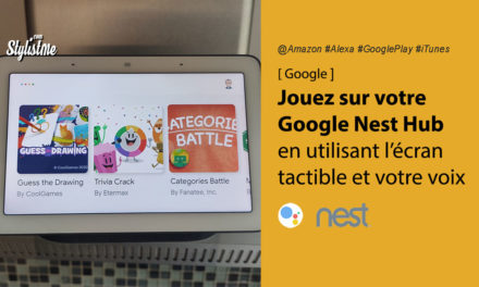 Jeux Google Nest Hub utilisant l’écran tactile et votre voix