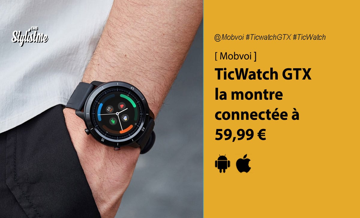 Mobvoi TicWatch GTX avis prix test