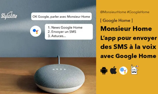 Monsieur Home pour envoyer des SMS avec Google Home (Test)