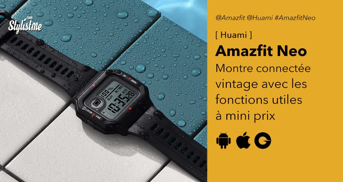 Amazfit Neo un look des années 80 avec la technologie actuelle