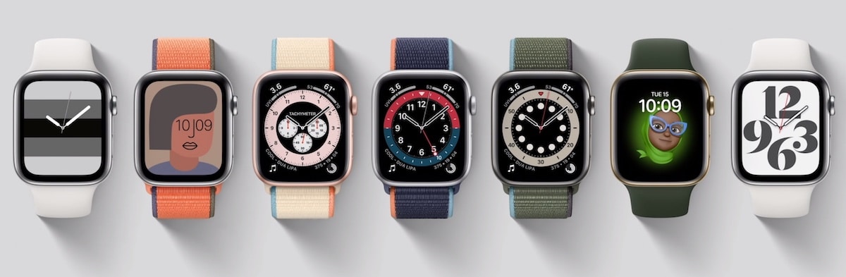 Apple Watch 6 visages facesApple Watch 6 visages faces