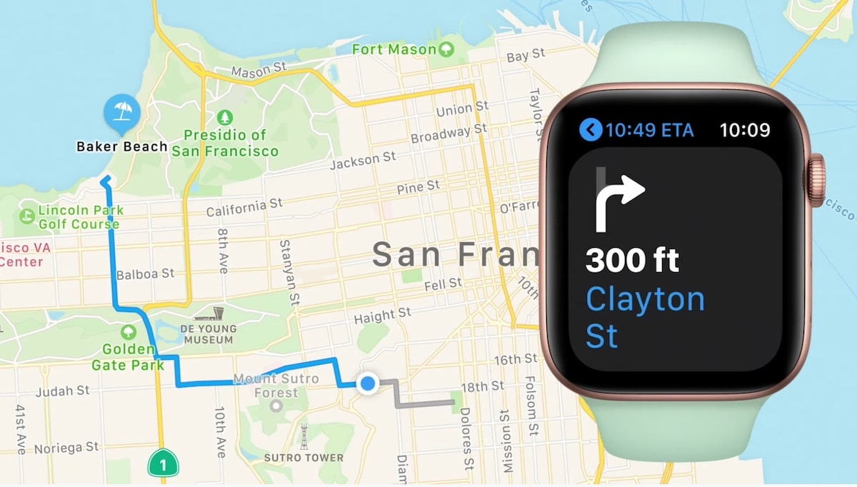 GPS carte Apple Watch 6