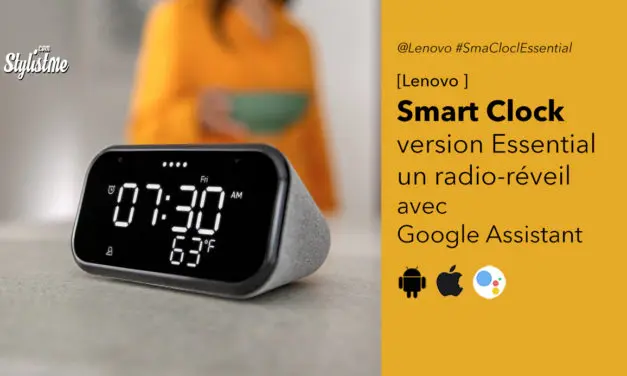 Lenovo Smart Clock Essential un radio réveil Google Assistant