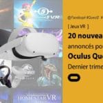 Oculus Quest 2 les nouveaux jeux annoncés lors de Facebook Connect