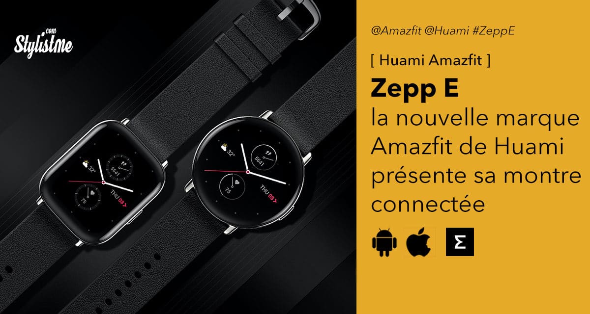 Zepp E montre connectée complète santé et activité (Amazfit Xiaomi)