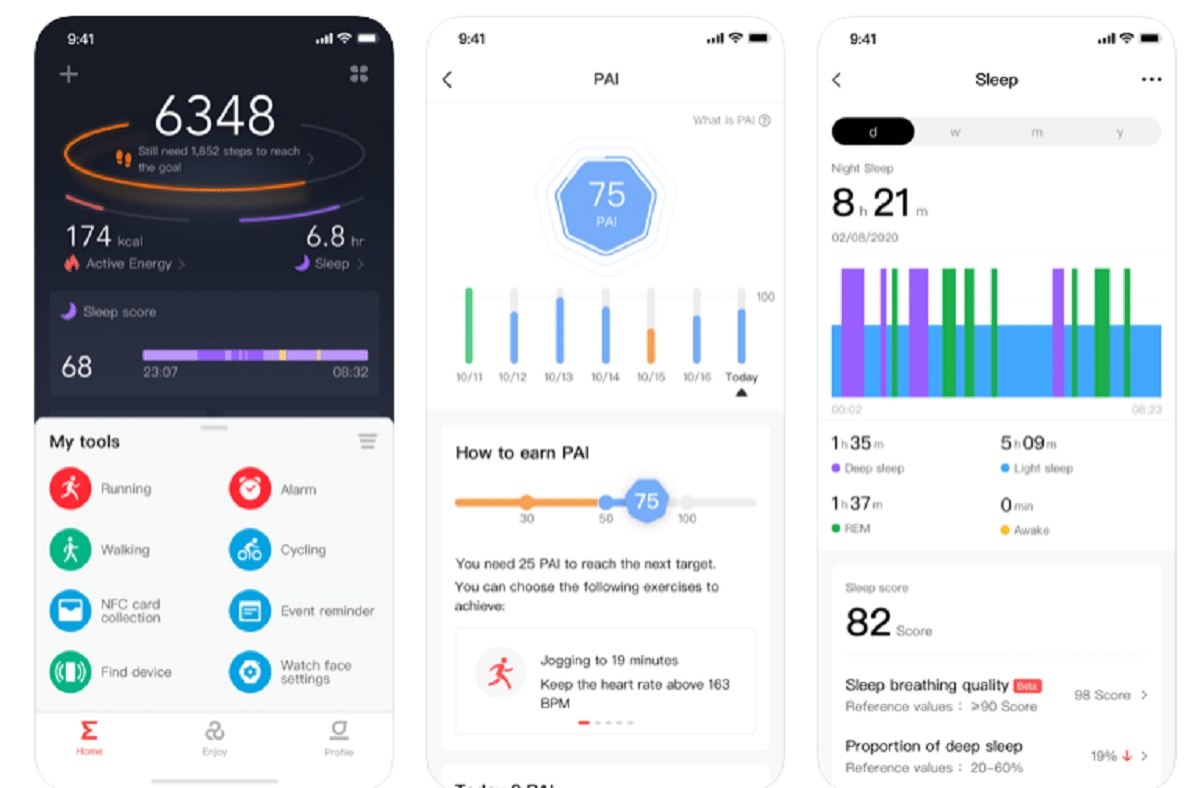 Zepp E fonctionnalités santé sport