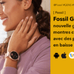 Montre Fossil Gen 5E sous Wear OS design amélioré et prix en baisse