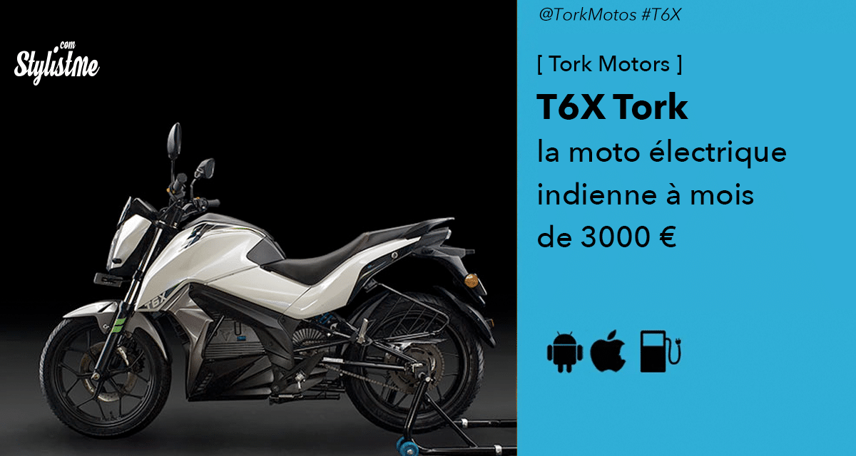 T6X Tork la version indienne de la moto électrique à 3000 euros