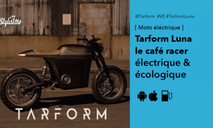 Tarform Luna le pure style café racer en moto électrique 100% écolo