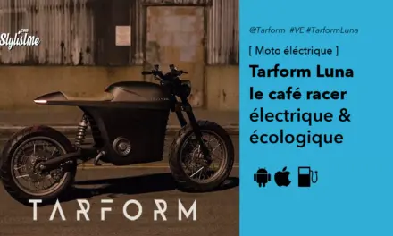 Tarform Luna le pure style café racer en moto électrique 100% écolo