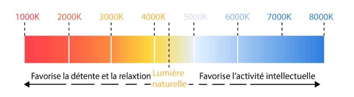 température idéale lampe pour travailler
