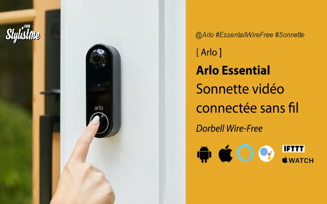 Sonnette vidéo Arlo Essential nouvelle version sans fil