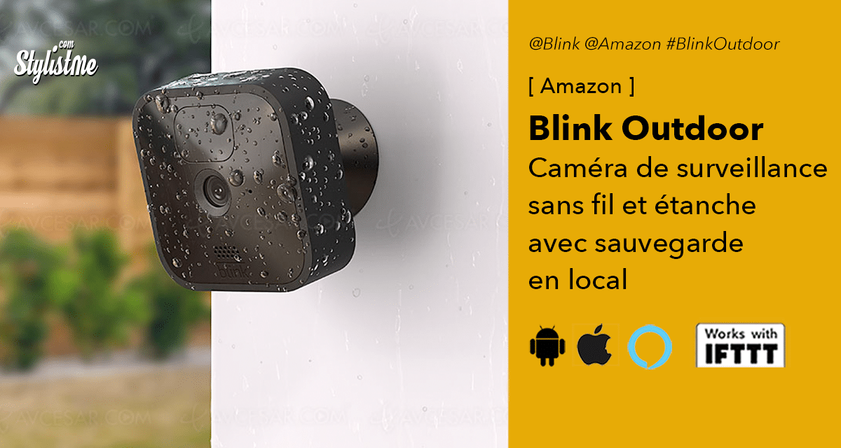 Blink outdoor caméra de surveillance extérieure sans fil d’Amazon