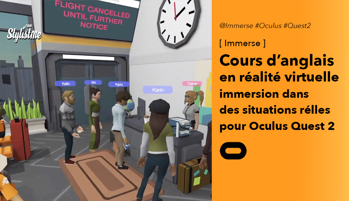 Immerse cours anglais Oculus Quest 2