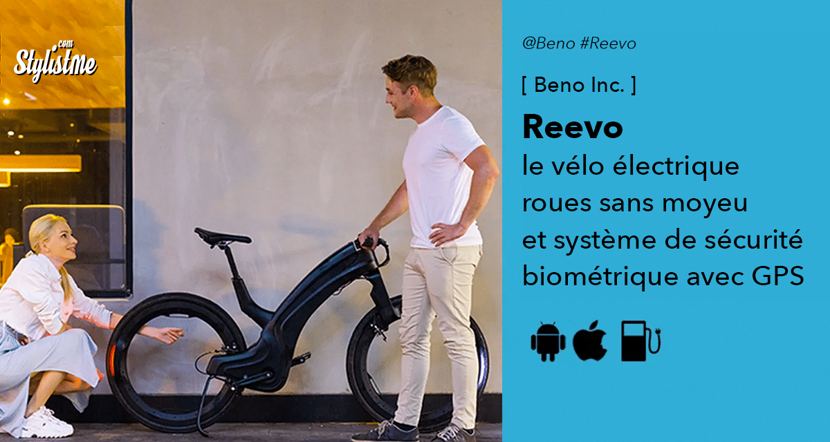 Reevo vélo électrique futuriste haut de gamme de chez Beno