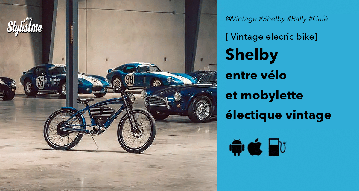 Vintage Electric Bike entre vélo et mobylette électrique au style roadster