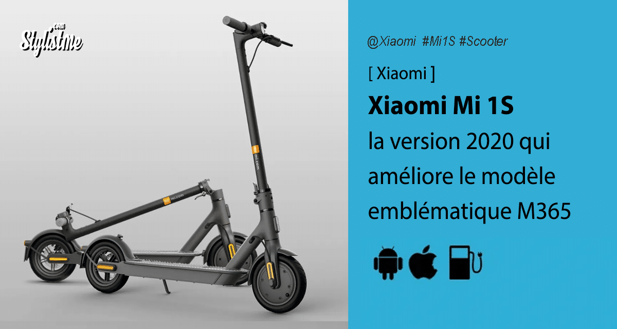Xiaomi Mi 1S avis test trottinette électrique qui améliore la mythique M365
