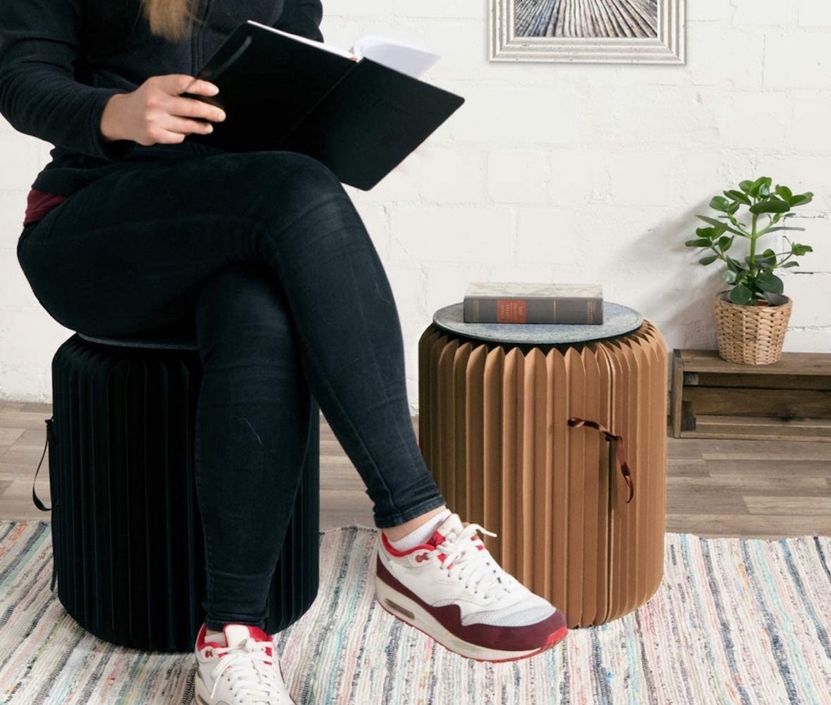 meuble carton plié