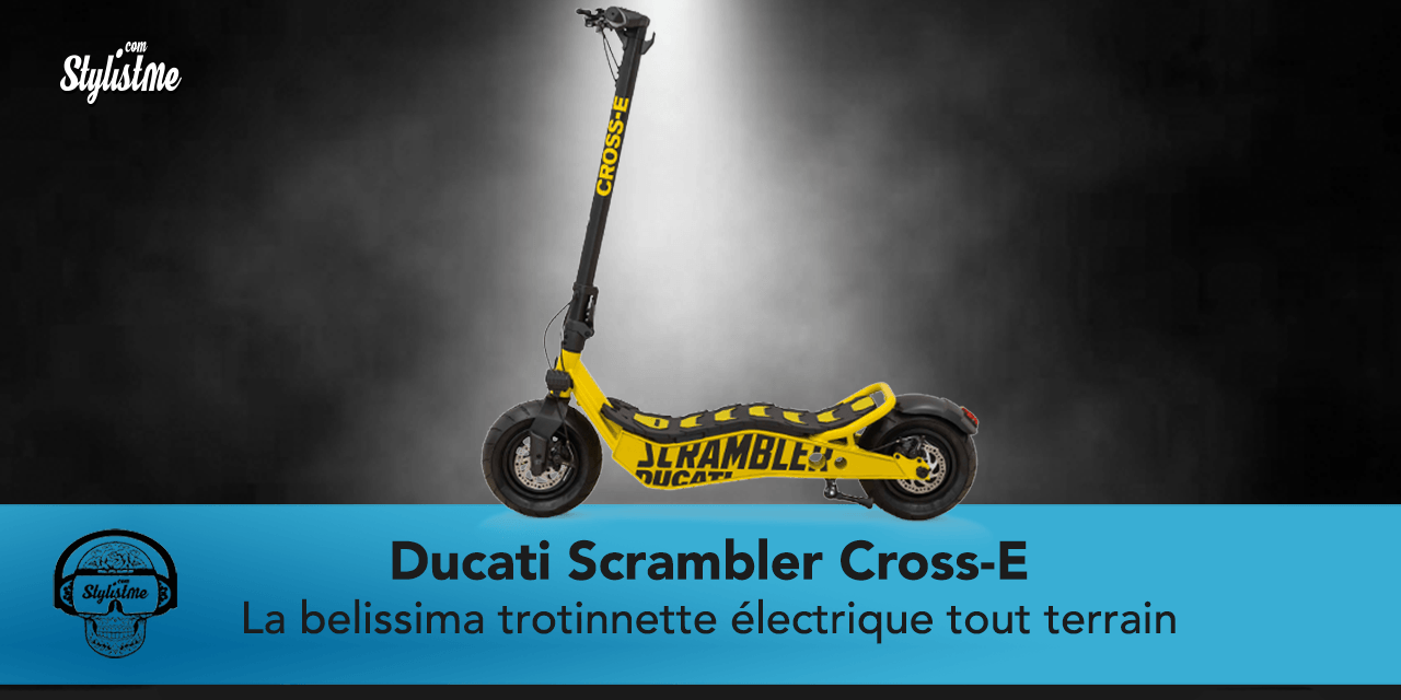 Ducati Cross-E Scrambler test avis de la trottinette électrique tout-terrain