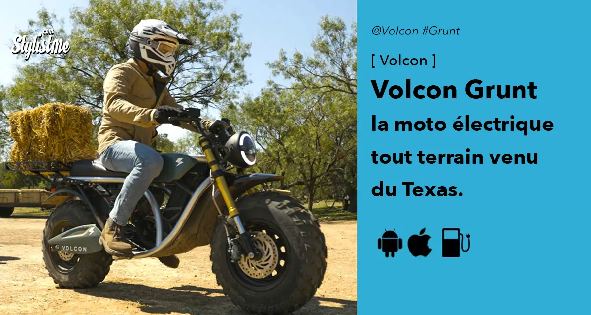 Volcon Grunt la moto électrique tout terrain fat tire