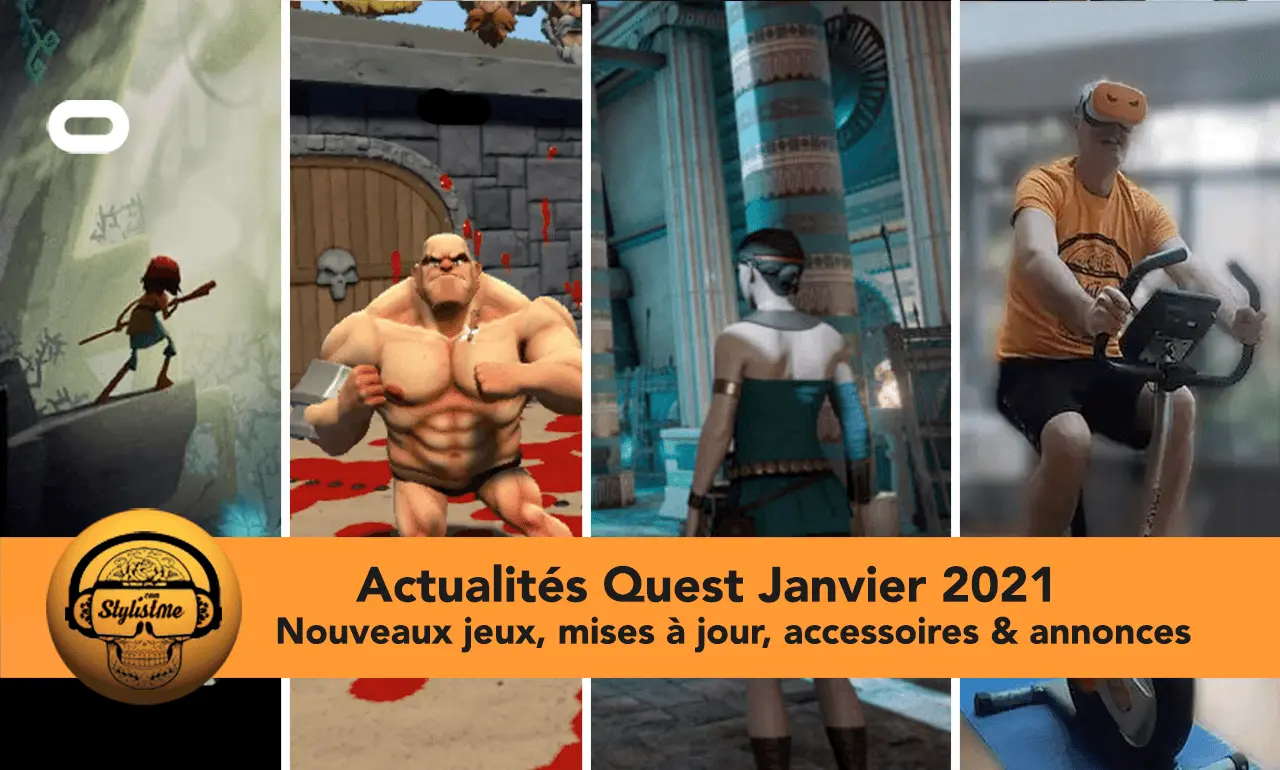 Actualités Quest janvier 2021 sorties jeux, accessoires et annonces