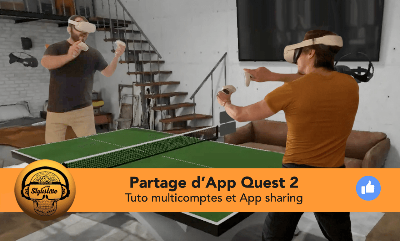 Partage d’applications Oculus Quest 2