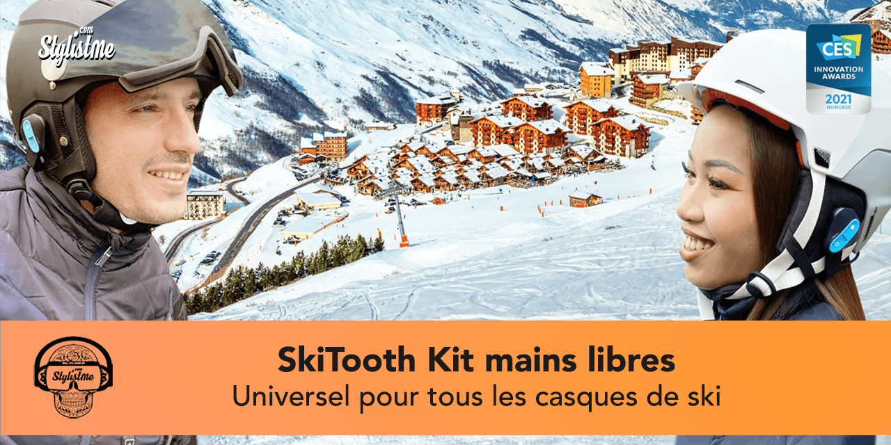 SkiTooth : votre casque de ski transformé en casque Bluetooth [CES 2021]