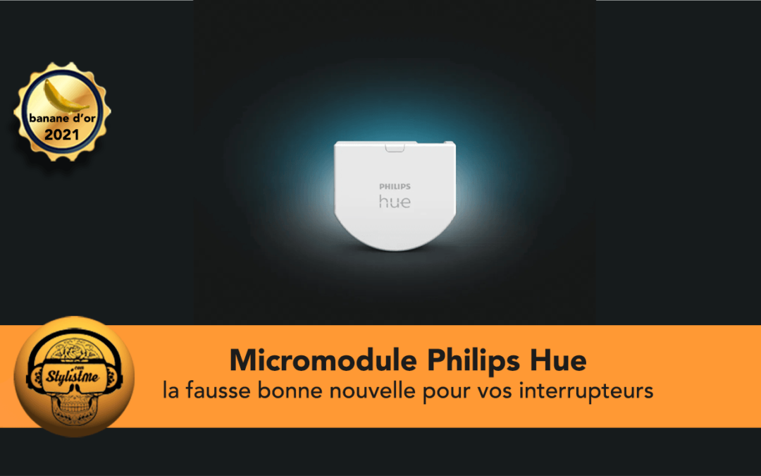 Module Philips Hue pour interrupteur mural avec ampoules Hue