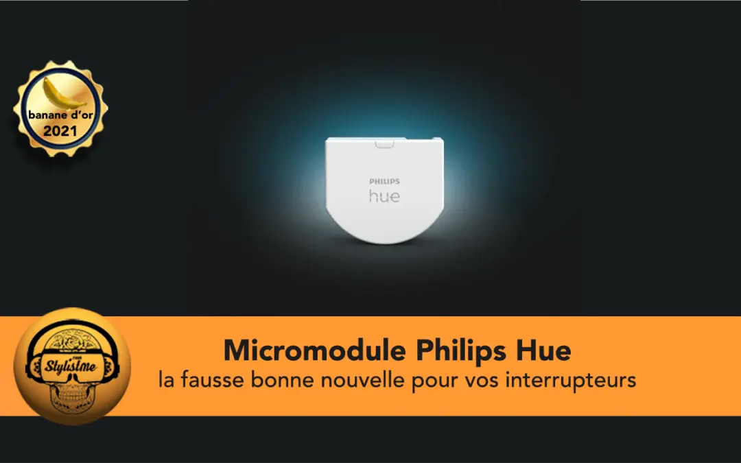 Module Philips Hue pour interrupteur mural avec ampoules Hue