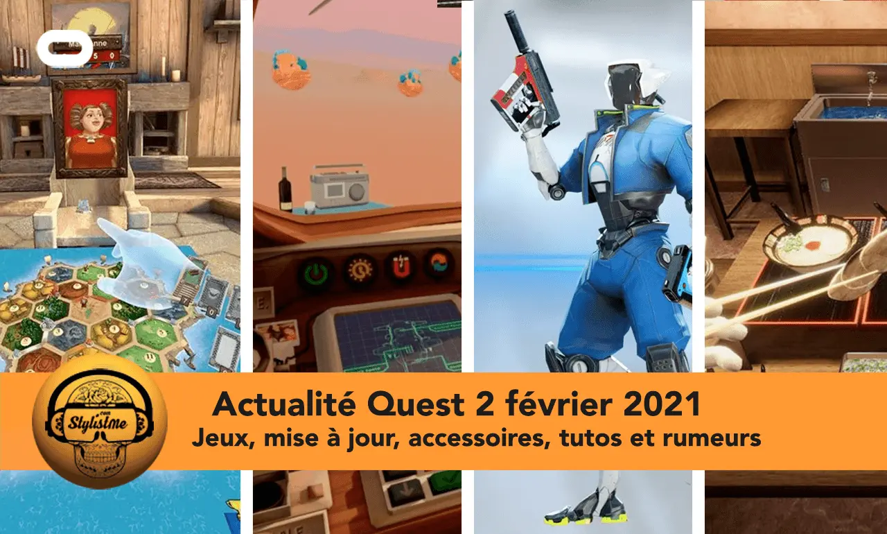 Actualités Quest février 2021 sorties jeux, accessoires et annonces