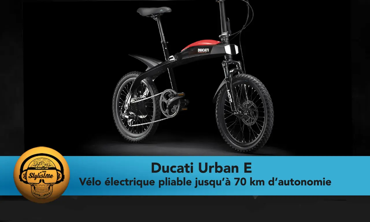 Ducati Urban E le vélo électrique pliable italien haut de gamme