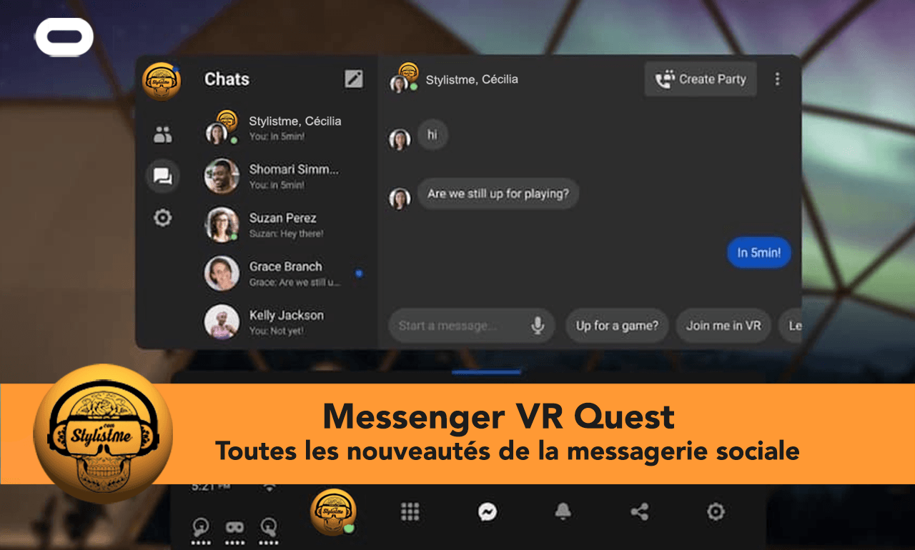 Messenger VR Quest Oculus Facebook