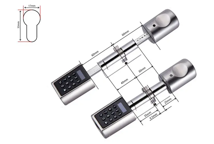 We Lock Soho dimension serrure connectée