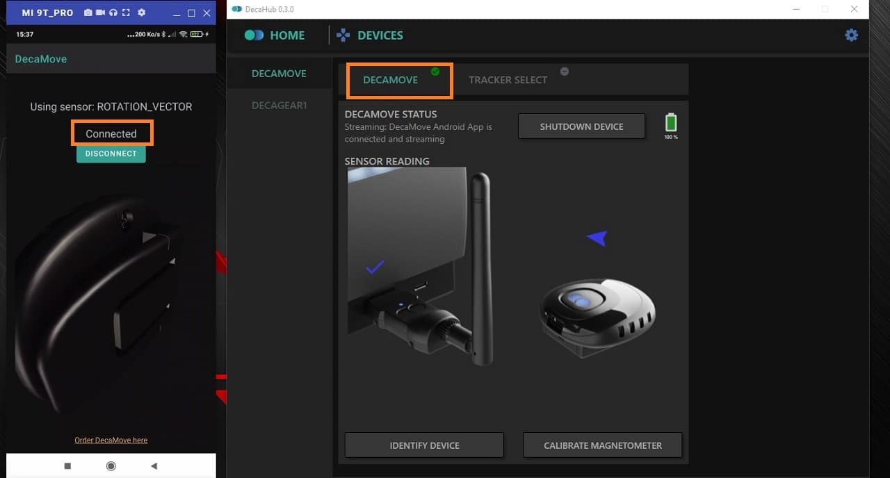 Decamove app connectée