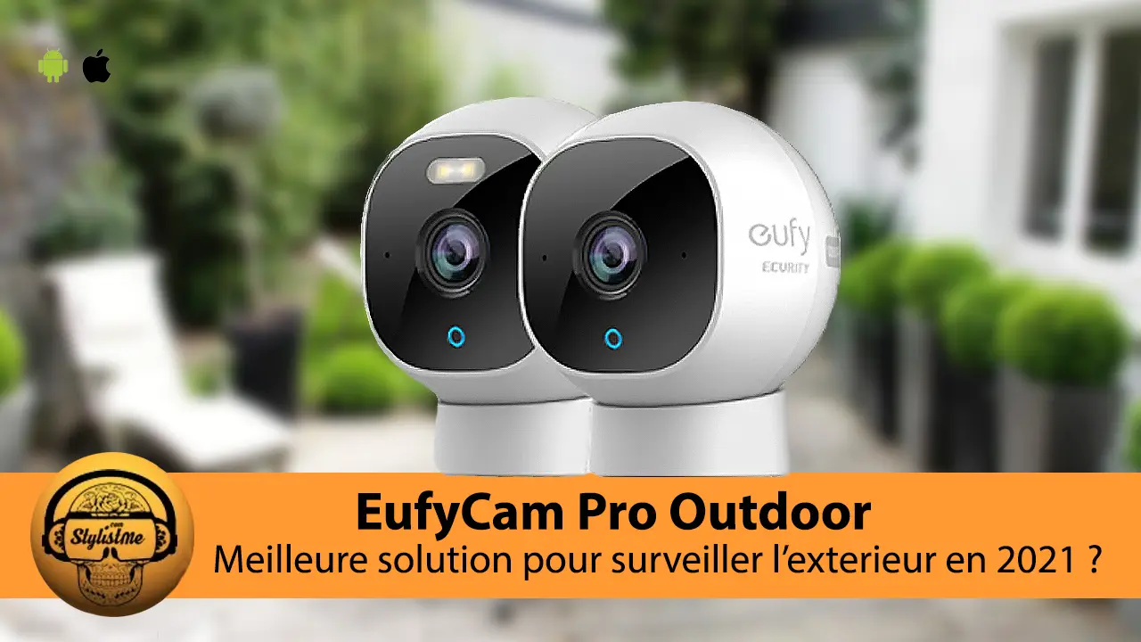 EufyCam Pro caméra de sécurité extérieur sans fil, étanche avec éclairage