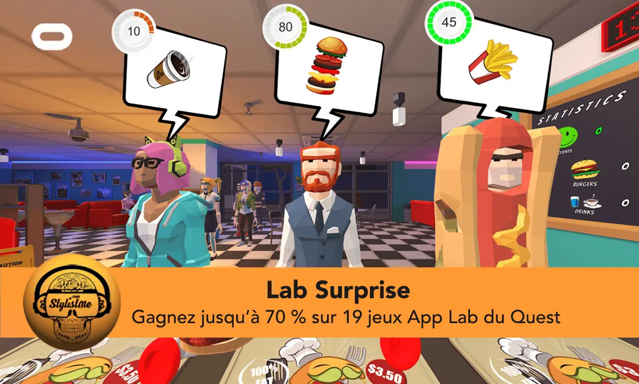 Lab Surprise gagner des réductions sur l’App Lab jusqu’au 8 mai 