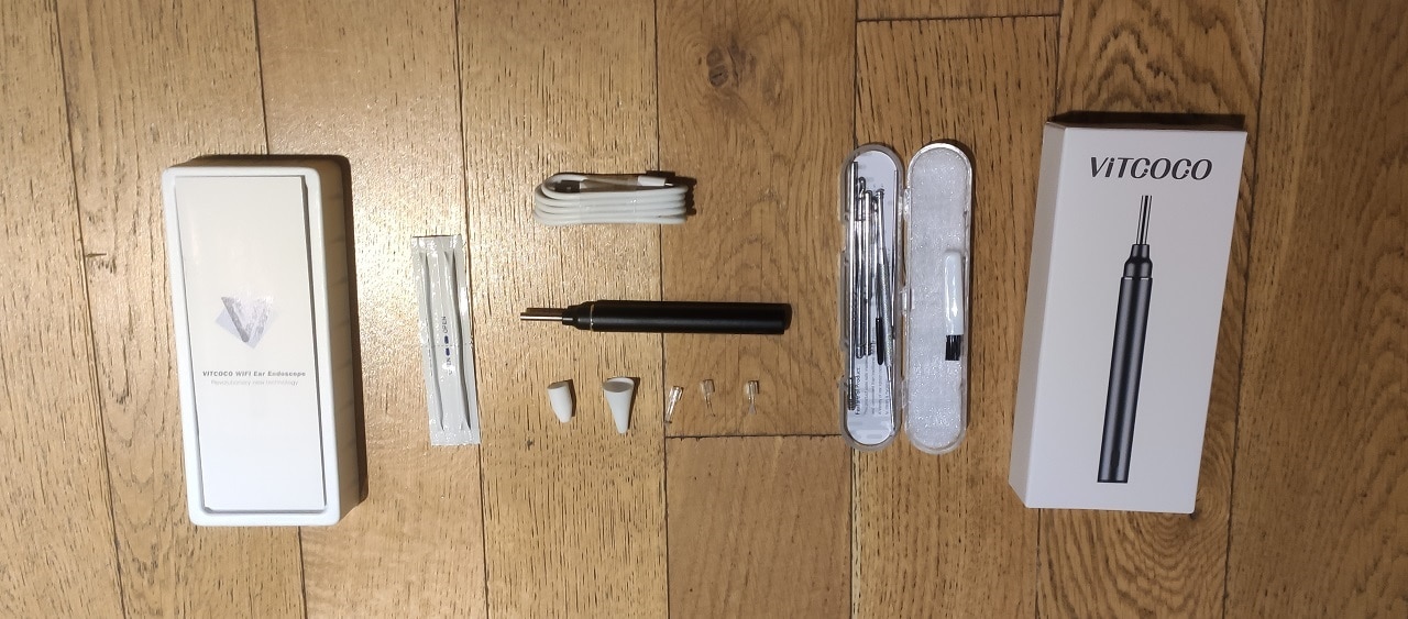 Vitcoco endoscope oreilles camera test