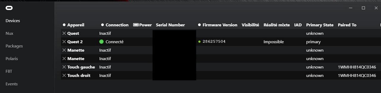 Connecter Quest App Oculus PC
