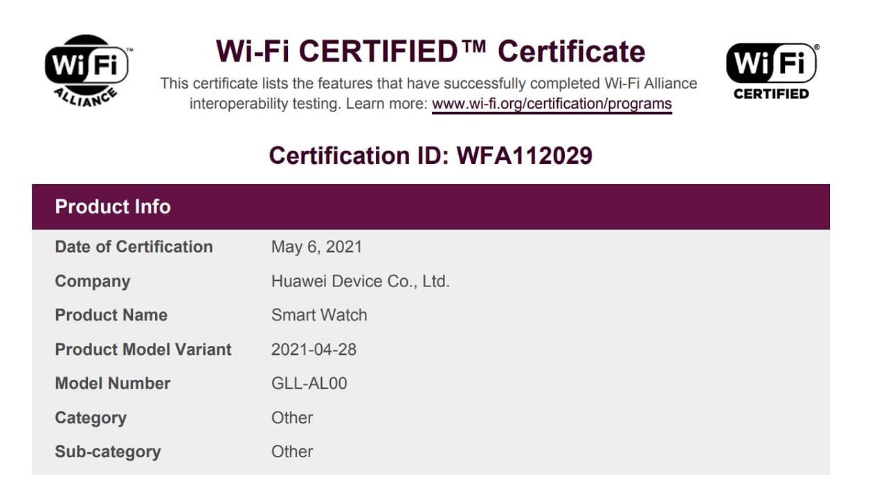 Huawei Watch 3 Wi-Fi
