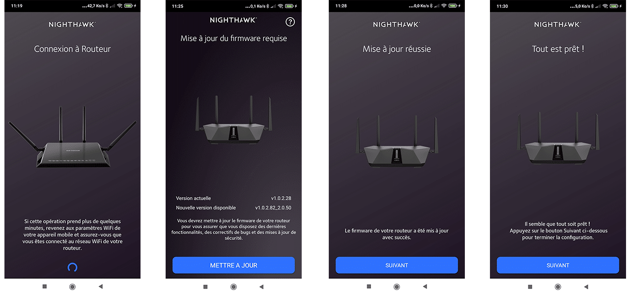 Netgear RX50 installation configuration AX6