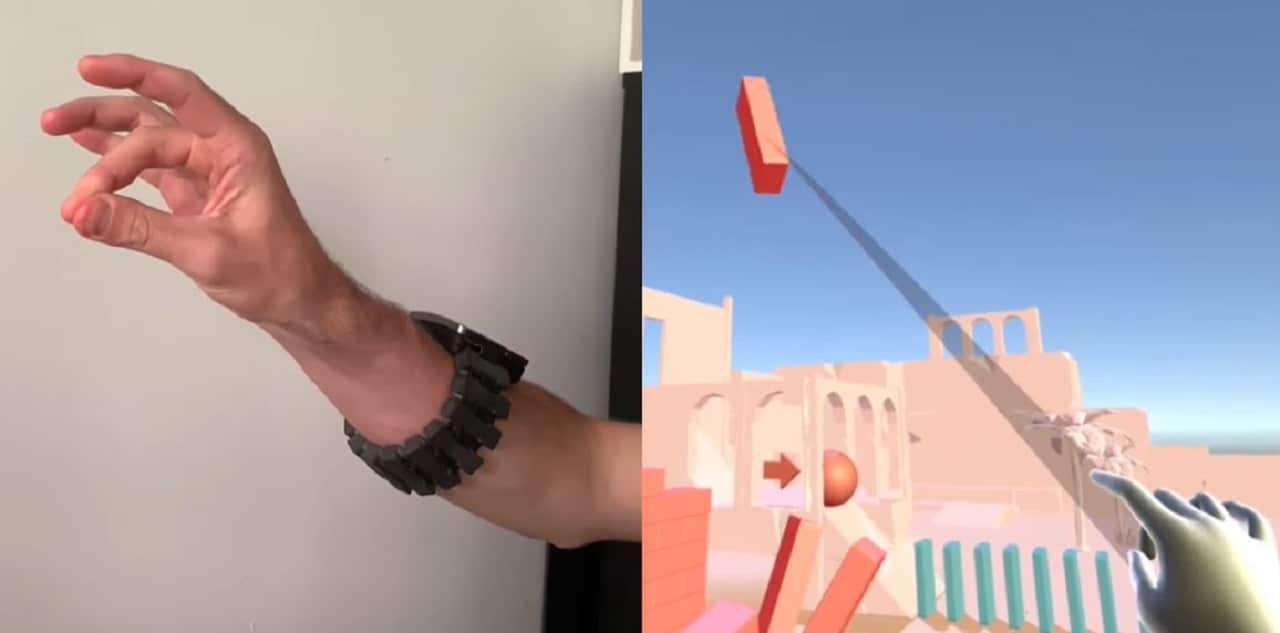 Tasbi Facebook bracelet neuronal oculus suivi des mains