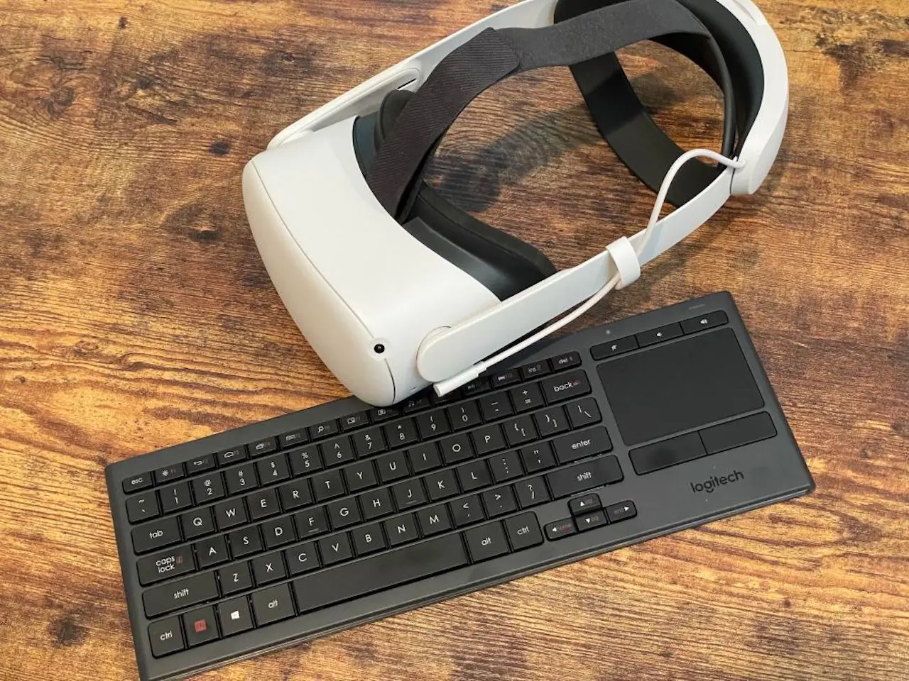 Oculus Quest clavier Logitech test