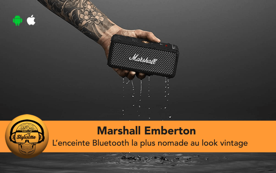 Marshall Emberton test de la mini enceinte portable Bluetooth vintage